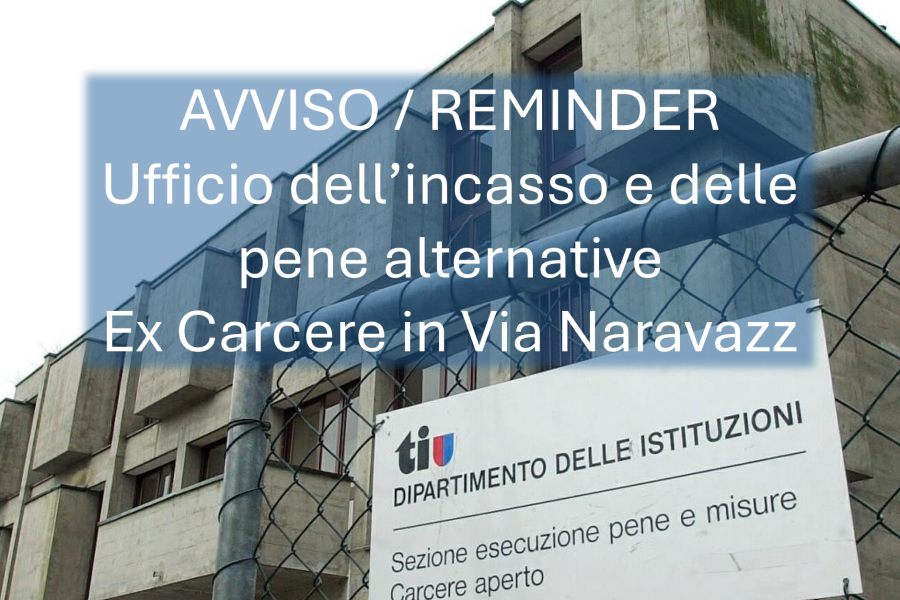 Avviso / Reminder – ex carcere Naravazz